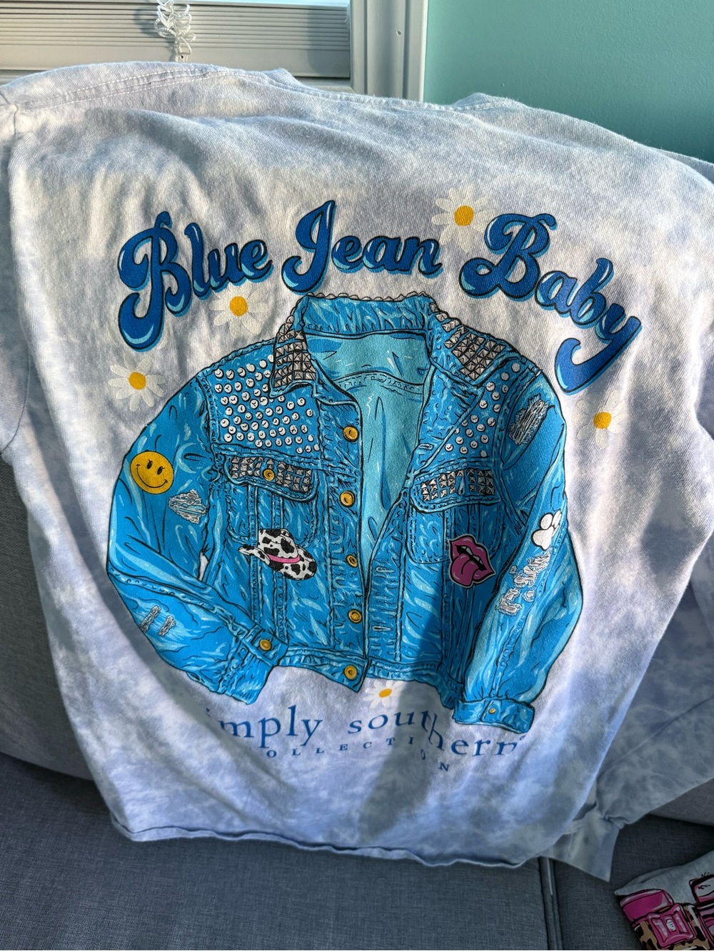 Simply Southern Light Blue Logo Tee - Blue Print